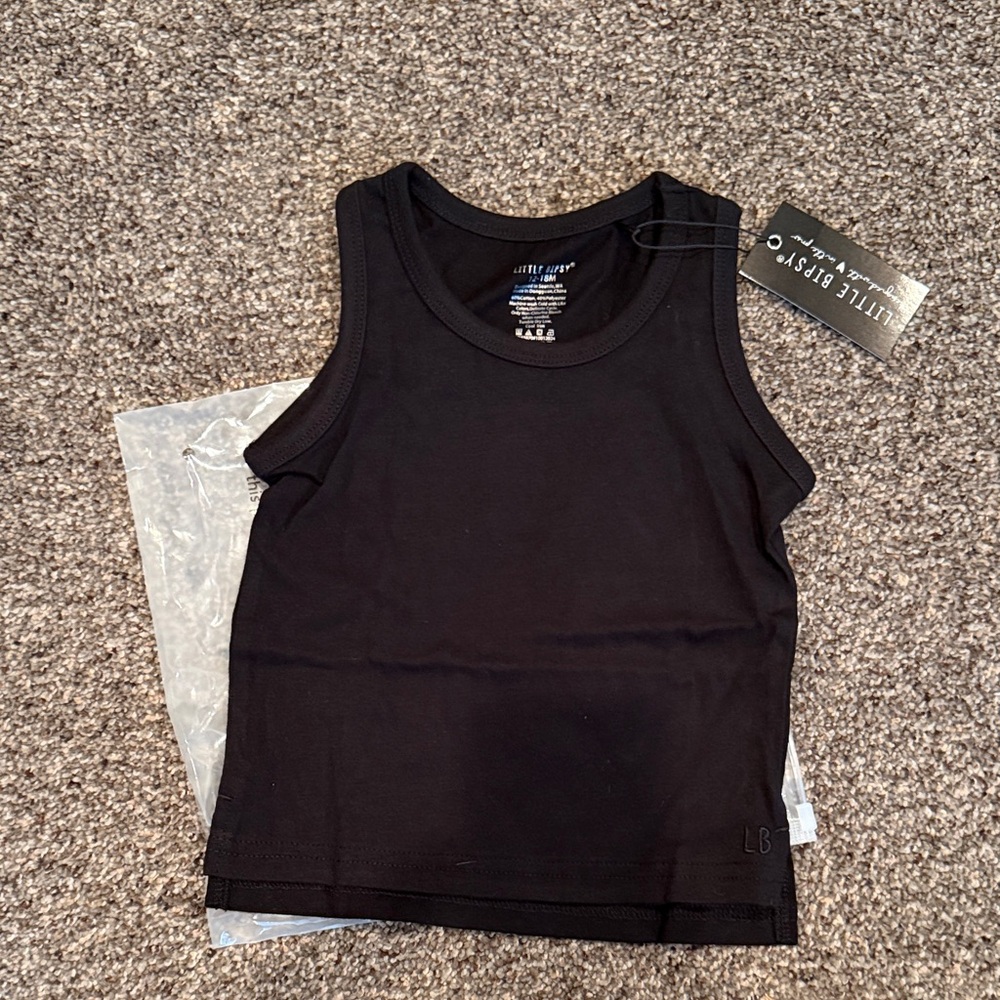 Little Bipsy Black Tank Top